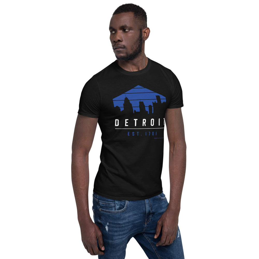 Detroit 1701 T-Shirt - Black/Royal/White