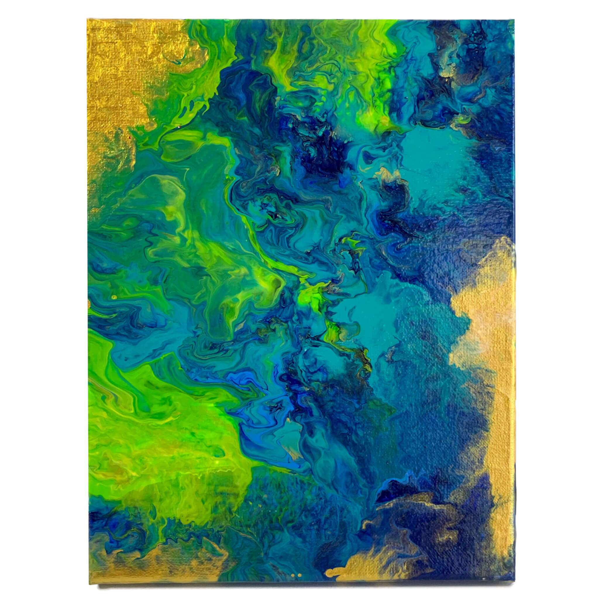 'A Dream'-9x12 in. Abstract Acrylic Pour Painting