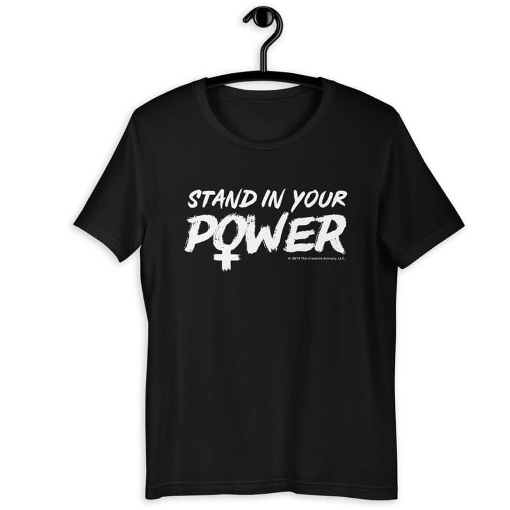 Stand in Your Power Black T-Shirt